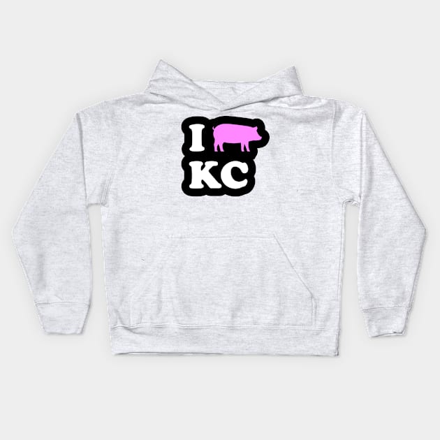 I Love Kansas City BBQ Kids Hoodie by ope-store